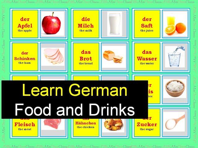 9. German A1: Learn German Food and Drinks