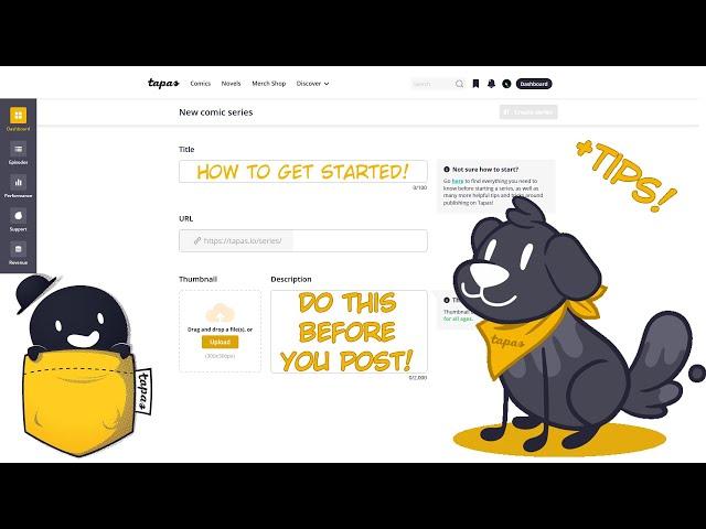 How to Post Your Comic on Tapas | What You Need to Know BEFORE You Start!