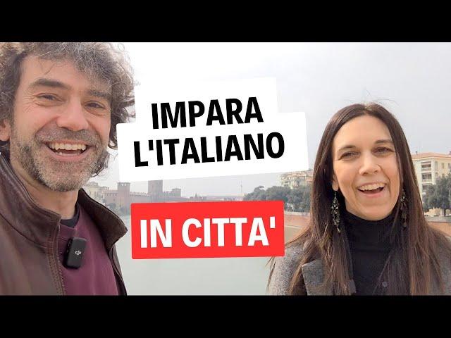 Impara l'Italiano in Città | Italian City Vocabulary| Italian Daily Life (sub ENG/ITA)