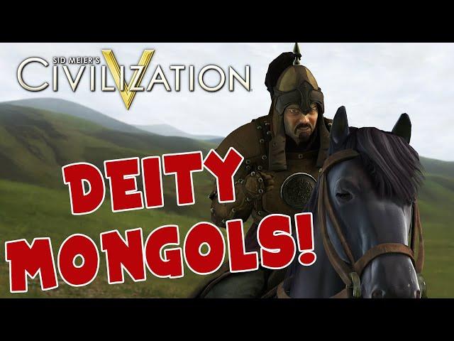 YOU KHAN'T BEAT ME! | Civilization 5 Deity Domination as Genghis Khan! (Mongolia)