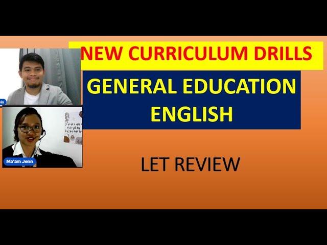 GENERAL EDUCATION NEW CURRICULUM LET DRILLS LET REVIEWER 2023