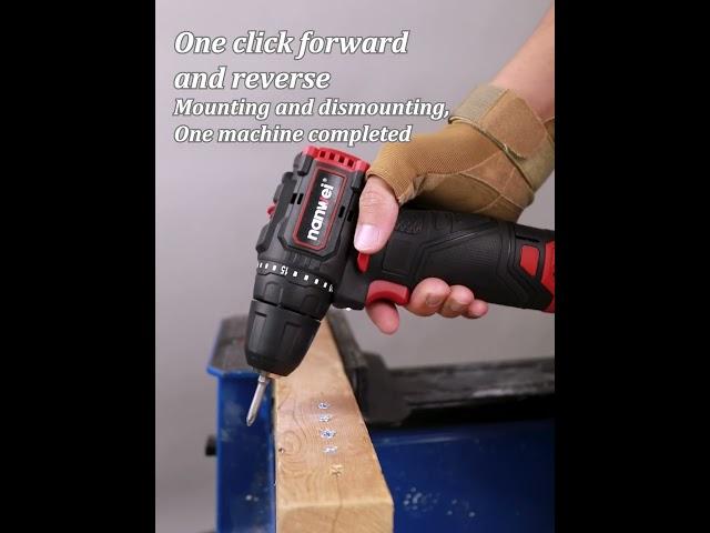 NANWEI brushless drill/12 V/50 N.M/drill chuck size 0.8-10 mm/type-C charging interface