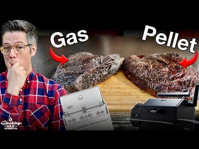 Brisket Smoked On A Gas Grill!  Proof Pellet Smokers Are A SCAM?