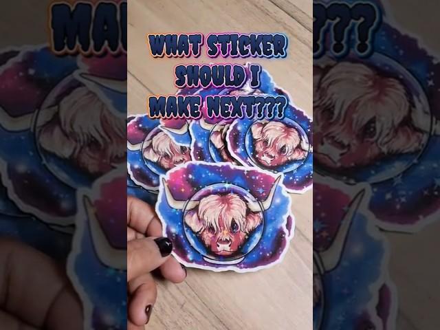 25 Days of Stickers - Day 16 - Cosmic Cow