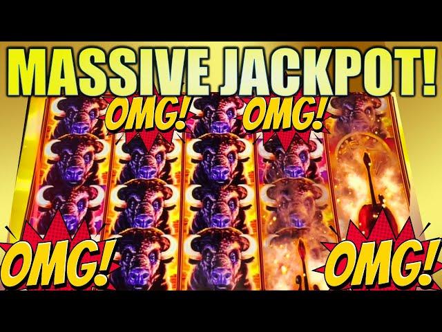 HUGE JACKPOT! OOPS I DID IT AGAIN!  BUFFALO ASCENSION Slot Machine (ARISTOCRAT)