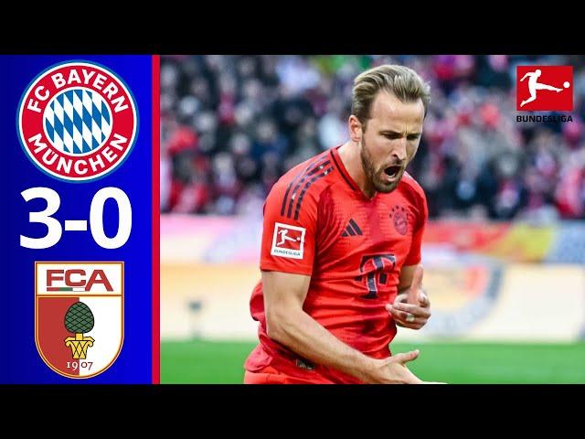 Bayern München vs FC Augsburg (3-0) | Highlights and Goals | Bundesliga 2024/25