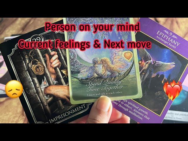 Person on your mind : Current Feeling/emotions of your personNext Move🫣Hindi tarot card reading