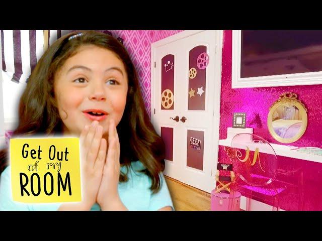 Sisters Get HOLLYWOOD STYLE Glam Bedroom Makeover!  | Get Out Of My Room | Universal Kids