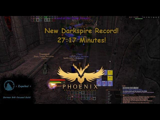 [DAoC/Phoenix] Darkspire New Record 27:17 Minutes (Aug-Healer PoV)