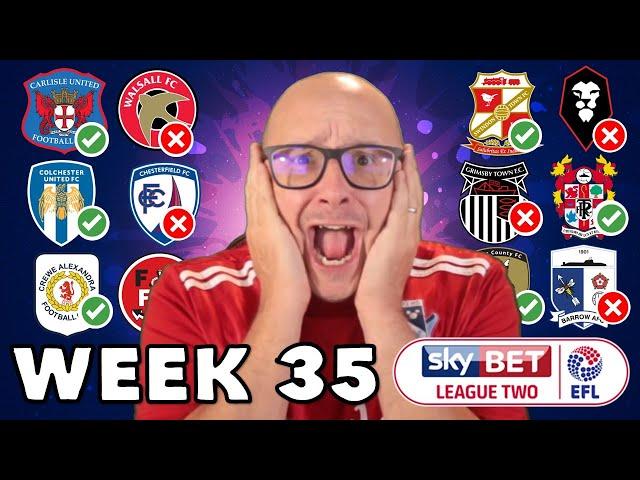 2024/25 League 2 - Matchday #35 Predictions