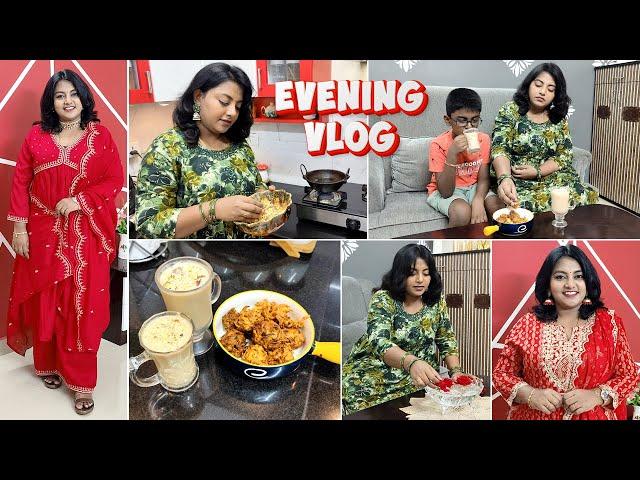 Positive Evening Routine Vlog | Kids Snacks Recipes | Diwali Kurtha Haul | Karthikha Channel Vlog