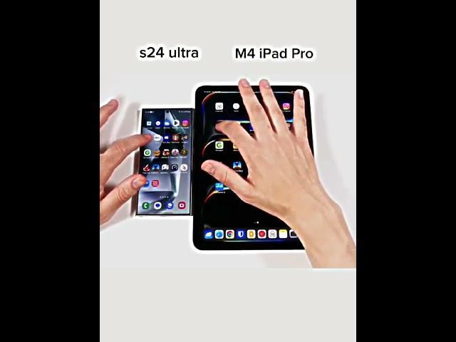 M4 iPad Pro vs S24 Ultra  #samsung #vs #apple #edit #speed #blowup