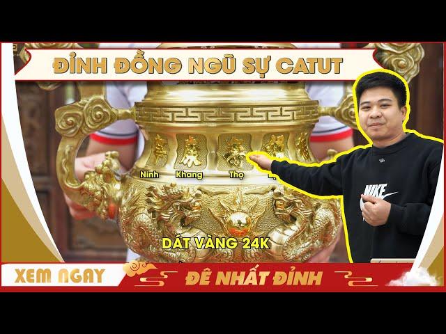 Bộ đỉnh đồng ngũ sự đẹp chất lượng 36kg