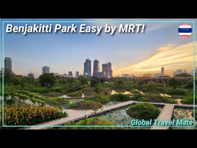 Explore BANGKOK's Hidden Gem Benjakitti Central Forest Park! At Sunset