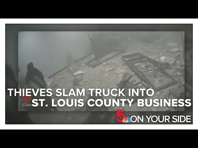 ATM thieves slam truck through business in St. Louis County