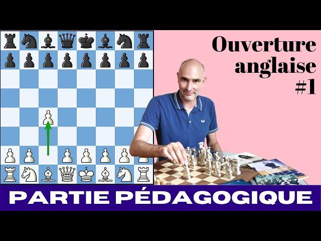 Ouverture anglaise (1) : Partie d'échecs pédagogique