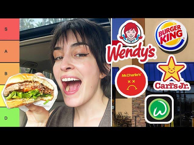 Ranking EVERY Vegan Fast Food Burger