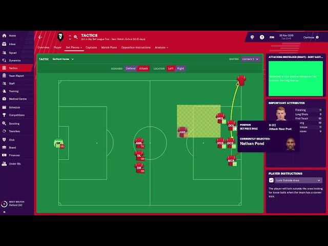 FM 2019 - Corners (attacking)