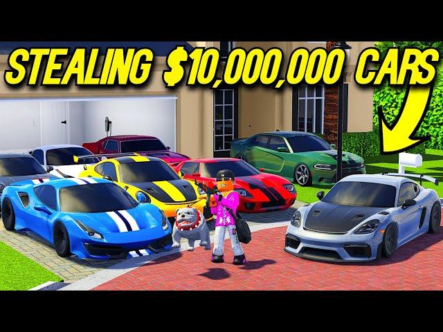 Roblox Roleplay - STEALING $10,000,000 WORTH OF CARS!