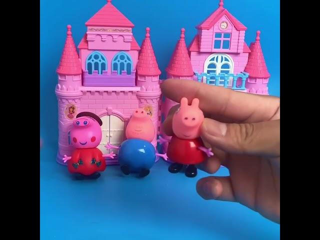 2 Minutes Satisfying with Unboxing & Review Peppa Pig Castle Toy ASMR