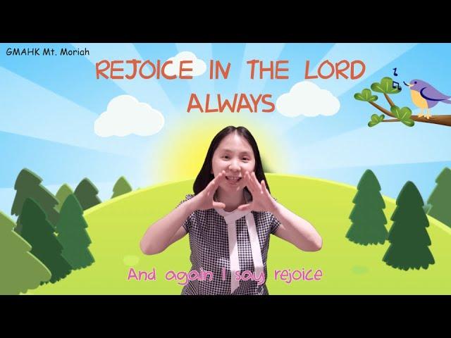 Rejoice In The Lord Always | Action Song | Christian Children Song