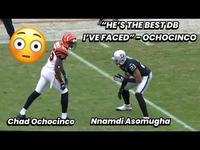 Chad Ochocinco Vs Nnamdi Asomugha  HE PRESSED OCHOCINCO!  (WR vs CB) 2009