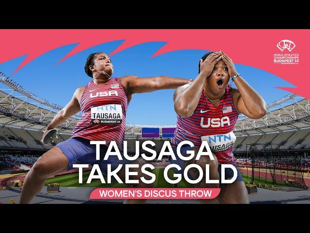 Tausaga obliterates PB and wins discus gold | World Athletics Championships Budapest 23