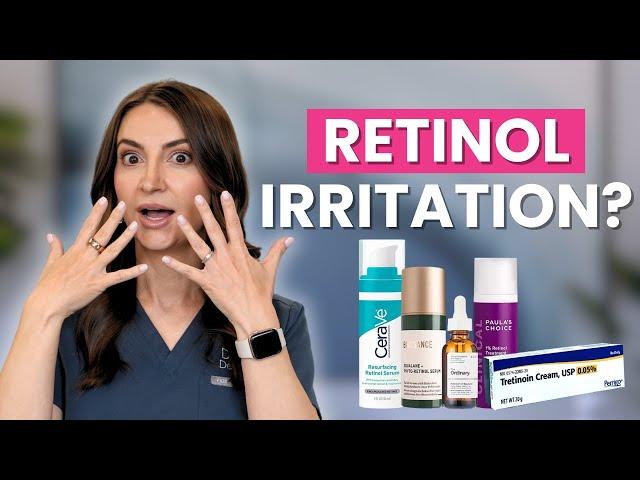 Get Rid of Retinol Irritation - The Retinol Sandwich Technique  | Dermatologist Tretinoin Tips