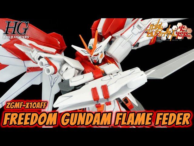 HGCE Freedom Gundam Custom Kit Review | Gundam Build Fighters Honoo Tri