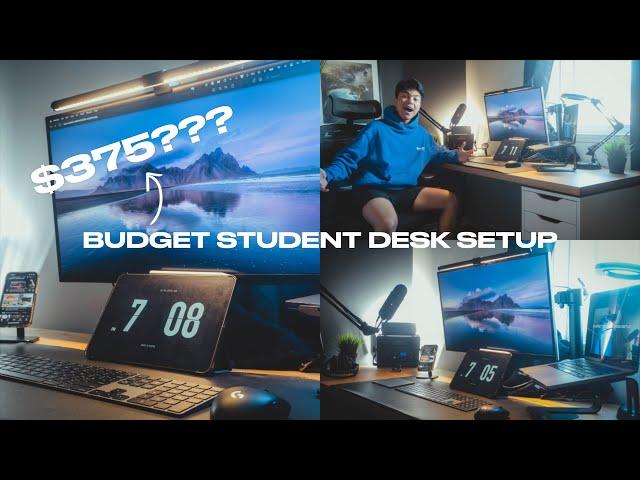 BUDGET STUDENT DESK SETUP TOUR - Minimal & Efficient