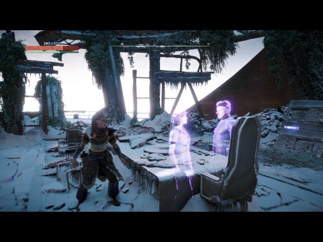 Horizon Zero Dawn - Maker's End: Elisabet Sobeck & Ted Faro Meetings In 2064 Hologram Sequences PS4