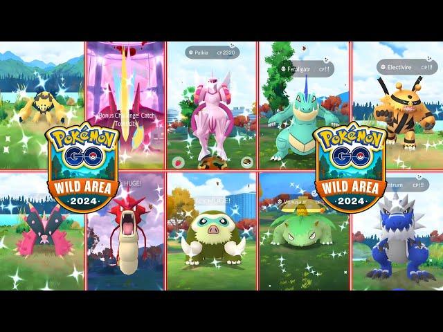 ALL Mighty Shiny Pokémon Caught During Wild Area Event in Pokémon Go #pokemon #pokemongo