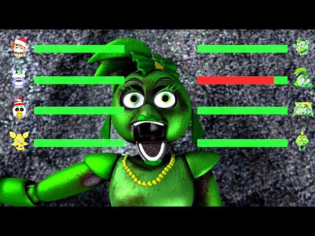 [SFM FNaF]  Shamrock Security Breach vs Christmas Originals WITH Healthbars