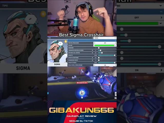 Best Sigma Crosshair! seguirmi anche su tiktok: Gibakun666 #shorts  #gaming #overwatch