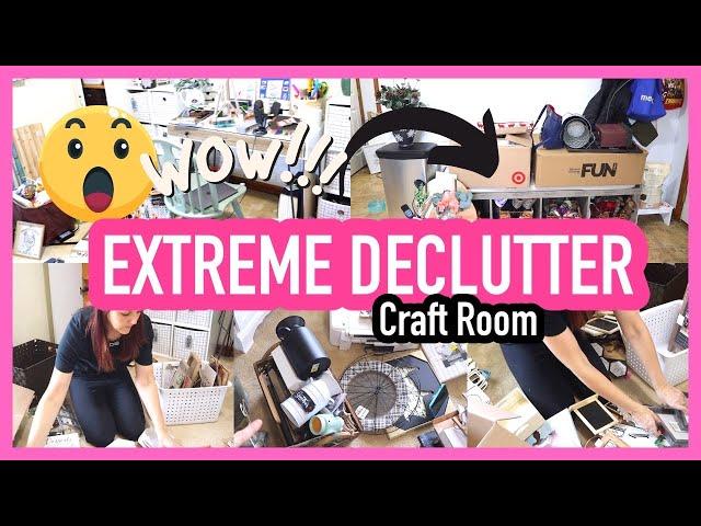  EXTREME Craft Room Declutter | CRAFT ROOM Clean With Me 2022