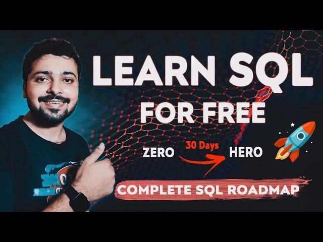 How to Learn SQL for Free - ZERO to HERO | Complete SQL Roadmap