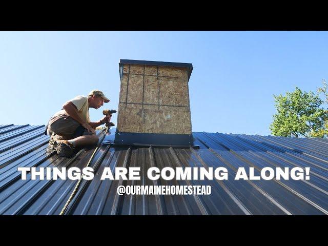 Tongue & Groove Walls, Building Out The Chimney, and Getting Started on Wall Insulation // DIY Home