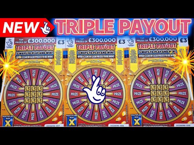 NEW SCRATCH CARD TRIPLE PAYOUT £18 WORTH TODAY #scratch #scratchcards