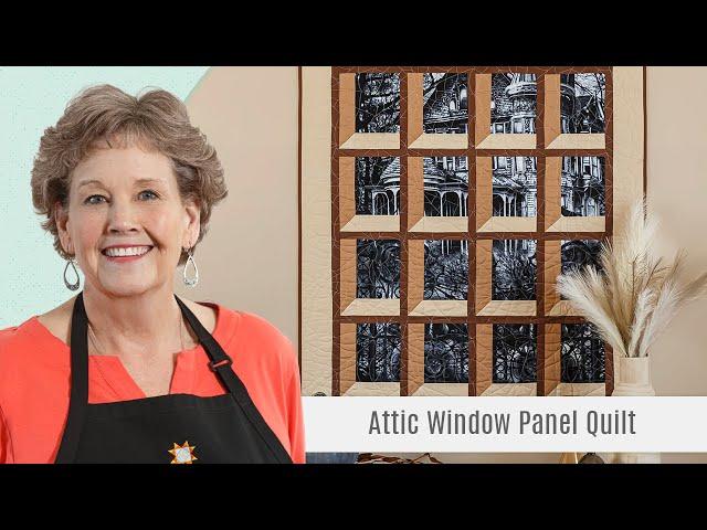 How to Make a Vertical Attic Window Panel Quilt - Free Quilting Tutorial