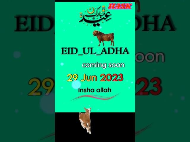 Eid ul adha coming song