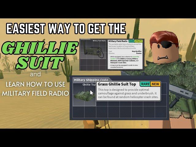 THE GHILLIE SUIT GRIND USING MILITARY FIELD RADIO IN APOCALYPSE RISING 2 !!!