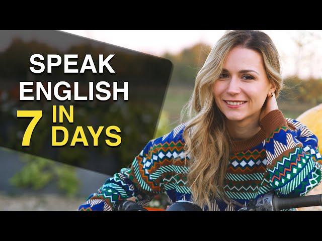 Improve Your English Speaking Skills in 7 Days