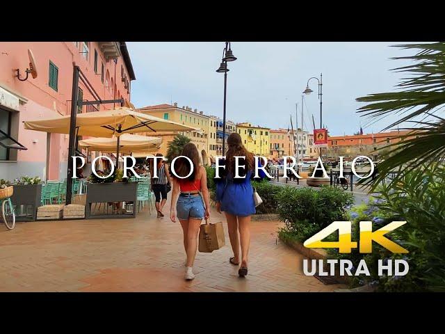 ️ 4K WALK IN PORTO FERRAIO ELBA | Walking tour in City Center of Porto Ferraio UHD (60fps)