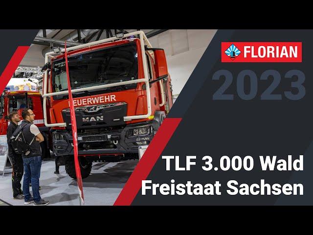 Das neue TLF 3000-Wald vom Freistaat Sachsen