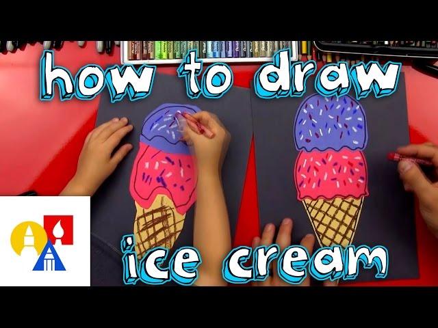 How To Draw An Ice Cream Cone (young artists)