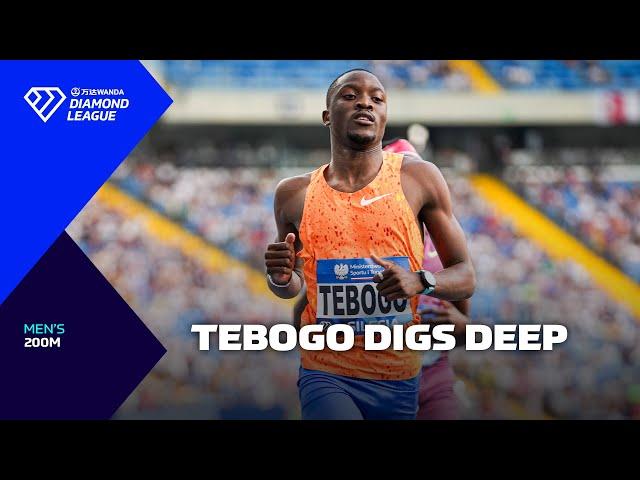 Letsile Tebogo digs deep to win Silesia 200m - Wanda Diamond League 2024