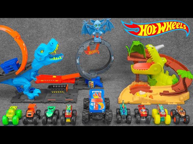 Hot Wheels Collection Unboxing Review ASMR | Hot Wheels City T-Rex Chomp Down Playset