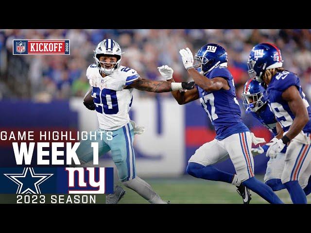 Dallas Cowboys vs. New York Giants | 2023 Week 1 Game Highlights