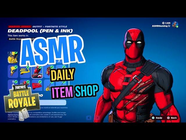 ASMR Fortnite Deadpool Skin Is Back! Daily Item Shop  Relaxing Whispering 