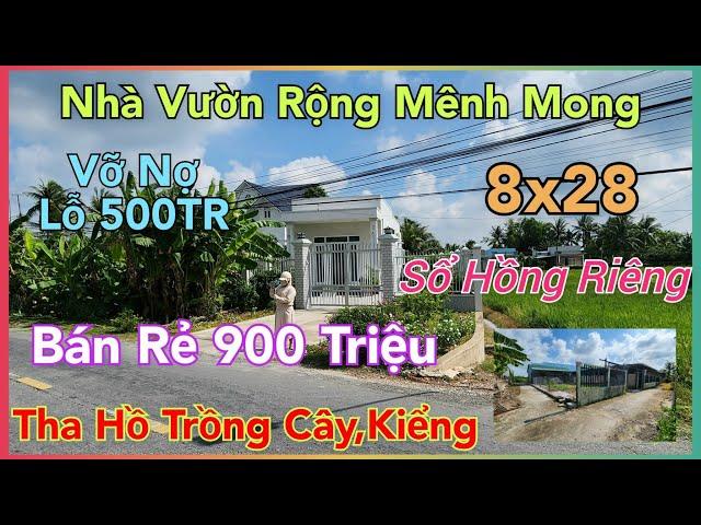 Gặp Biến Cố Lớn_Anh 5 Bán Lỗ 500Tr Nhà Vườn 306m2 Thổ Cư Đường Lớn 830 Nối Liền Chợ BÌNH CHÁNH.